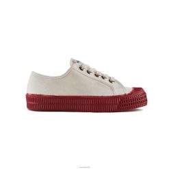 s.m.kid 10 branco/314 vermelho Novesta F8F8V272 sapatos veganos