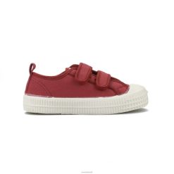 s.m.kid velcro 30 vermelho Novesta F8F8V268 sapatos veganos