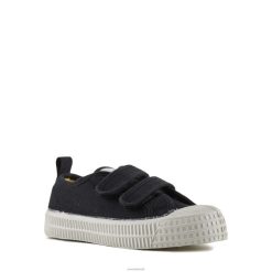 s.m.kid velcro 60 preto Novesta F8F8V266 sapatos veganos