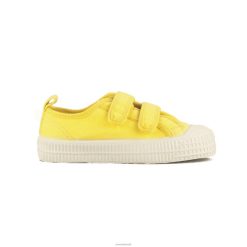 s.m.kid velcro 68 amarelo Novesta F8F8V265 sapatos veganos