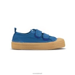 s.m.kid velcro 92 az/003 trnsp Novesta F8F8V287 sapatos veganos